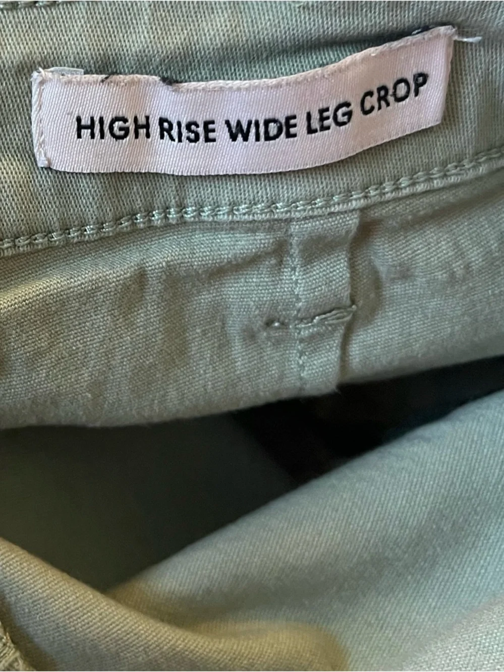 BCBGeneration Sage High Rise Wide Leg Crop Pants Minimalist Chic Casual 24 - Picture 9 of 10